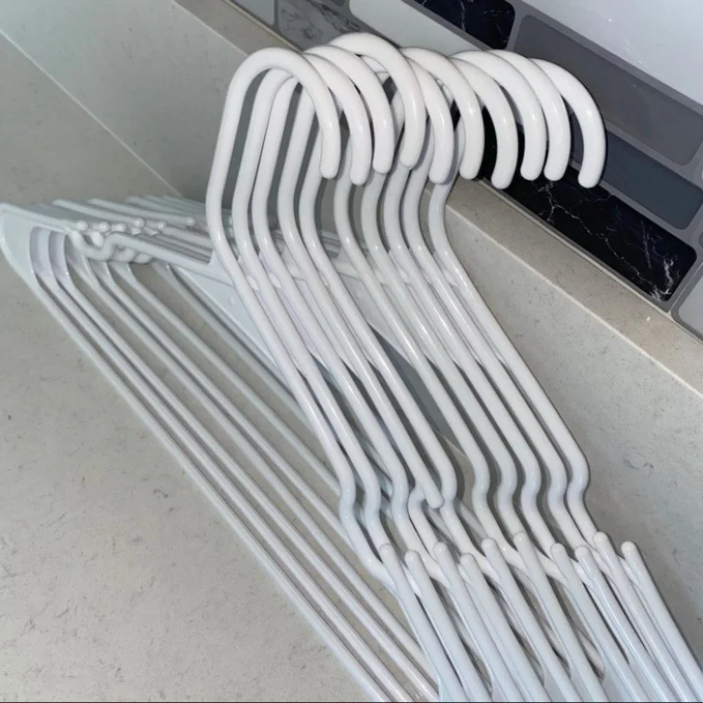 White Plastic‎ Hangers Clothing Hangers 10 Pack